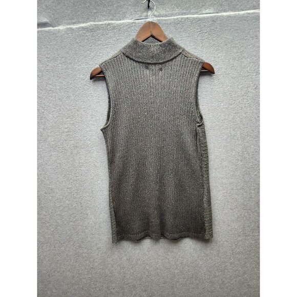 Dana Buchman Womens Sleeveless Turtleneck Knit Top Size M Acrylic/Polyester - Picture 7 of 7